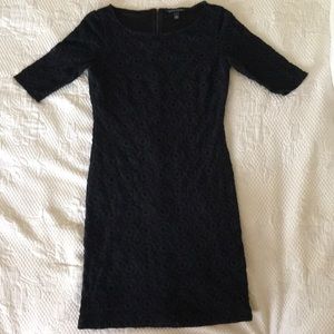 banana republic black cocktail dress